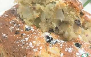 Пирог с фундуком и изюмом